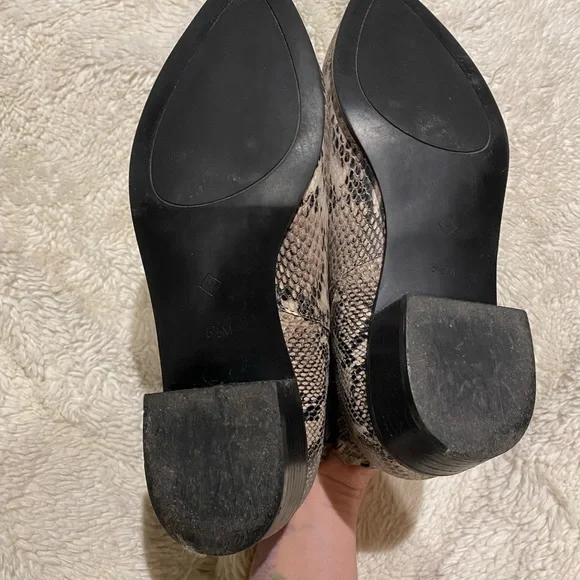 Halogen Snakeskin booties - Picture 3 of 6